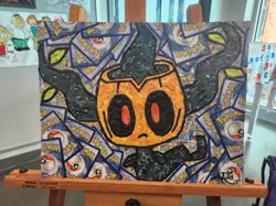 Phantump Pokemon Trading Card Collage Artwork (11x14) - Image 1
