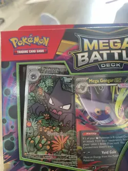 Pokemon TCG Mega Battle Deck Mega Gengar ex Sealed Haunter MEP027 Promo within - Image 2