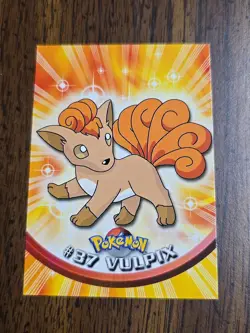 #37 Vulpix - Pokemon Topps Card TV Animation Edition - Green Label - Image 1