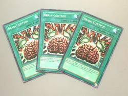 yugioh 3X Brain Control TLM-EN038 Unlimited Edition Super Rare Near Mint playset - Image 2