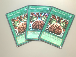 yugioh 3X Brain Control TLM-EN038 Unlimited Edition Super Rare Near Mint playset - Image 3