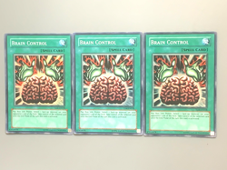 yugioh 3X Brain Control TLM-EN038 Unlimited Edition Super Rare Near Mint playset - Image 4
