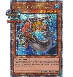 Yugioh! 1x Mermail Abysspike RA04-EN012 Quarter Century Secret Rare 1st Ed NM - Image 1