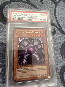 Yu-Gi-Oh! 1st Edition Caius the Shadow Monarch #SDDE-EN001 PSA 5 - Image 1