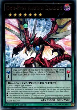 Yugioh Odd-Eyes Raging Dragon RATE-EN048 1st Edition Ultra Rare NM - Image 1