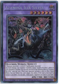 Yugioh - Azamina Ilia Silvia 25LP-EN010 Limited - Limited Pack World Championshi - Image 1