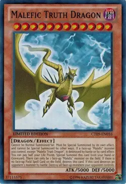 Malefic Truth Dragon - CT09-EN016 - Super Rare - Limited Edition - Lightly Playe - Image 1
