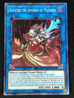 YUGIOH ALEISTER THE INVOKER OF MADNESS GEIM-EN053 1ST COLLECTORS RARE (NM) - Image 1