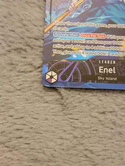 One Piece - OP15-058 Enel Leader Alt Art Adventure on Kami's Island English NM - Image 4