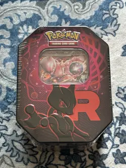 Pokemon TCG Team Rocket Tin - Mewtwo EX - New and Sealed - Image 1