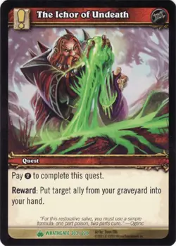 Moderate Play WoW TCG The Ichor of Undeath Wrathgate World of Warcraft - Image 1