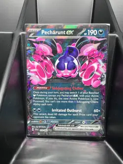 Pokemon TCG - SV Shrouded Fable - Pecharunt EX 039/064 NM/M Double Rare - Image 1