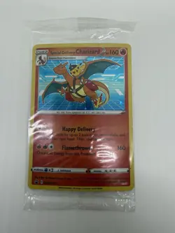 Pokemon TCG Special Delivery Charizard SWSH075 Holo Black Star Promo Sealed - Image 2