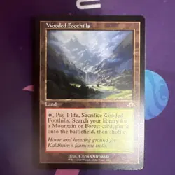 MTG 1x RETRO Wooded Foothills # 441 x1 NEVER PLAYED - Image 1