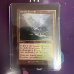 MTG 1x RETRO Wooded Foothills # 441 x1 NEVER PLAYED - Image 3