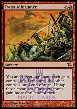 Twist Allegiance 1x FOIL BOK MTG Betrayers Kamigawa Rare MINT red - Image 1