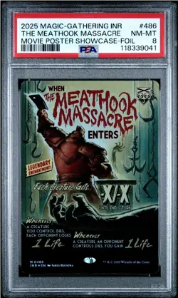 The Meathook Massacre - FOIL - Movie Poster Showcase - MTG INR - PSA 8 - Image 1
