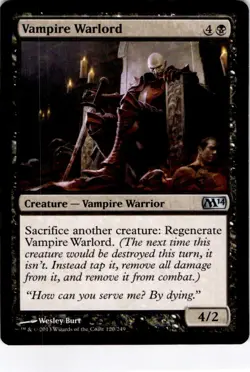 MTG Vampire Warlord Magic 2014 (M14) Uncommon #120 - Image 1