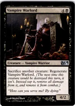 MTG Vampire Warlord Magic 2014 (M14) Uncommon #120 - Image 1