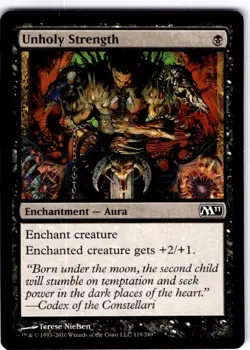MTG Unholy Strength Magic 2011 (M11) Common #119 - Image 1