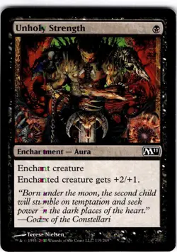 MTG Unholy Strength Magic 2011 (M11) Common #119 - Image 1