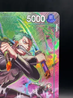 ONE PIECE ZORO OP15 TR ENG - OP13-037 Roronoa Zoro Treasure Rare OP-15 Clean! - Image 3