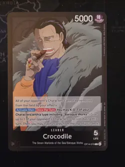 One Piece Crocodile (OP14-079/237) OP14 The Azure Sea's Seven LP - Leader - Image 1