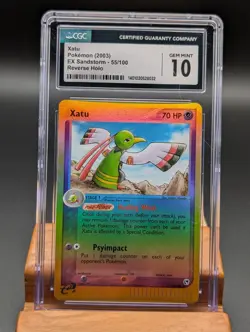 2003 Pokemon EX Sandstorm Xatu Reverse Holo #55 CGC Gem Mint 10 - Image 1