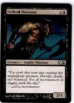 MTG Undead Minotaur Magic 2014 (M14) Common #119 - Image 1