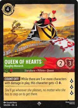 Queen of Hearts Haughty Monarch 105/204 Reign of Jafar Disney Lorcana - Image 1