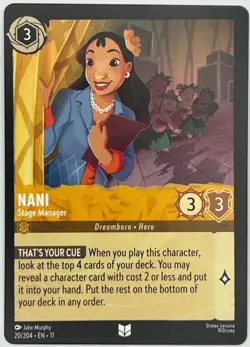 20/204 LORCANA NANI STAGE MANAGER WINTERSPELL - SET 11 - NORMAL NM - Image 1