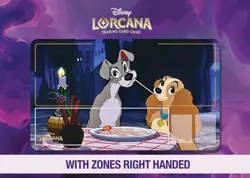 Disney Lorcana Playmat - Lady and the Tramp - Movie Scene - Walt Disney - TCG - - Image 2