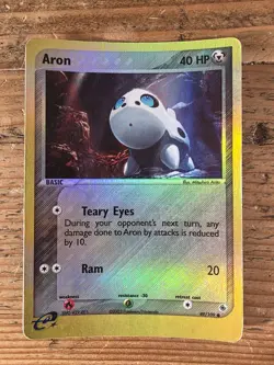 Pokemon Aron Reverse Holo 49/109 - EX Ruby and Sapphire 2003 - Image 1