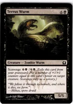 MTG Terrus Wurm Return to Ravnica Common #80 - Image 1