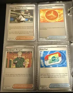 HUGE Pokemon mix Binder Card Collection 400 lot Modern set ONLY TRAINER'S - Image 4