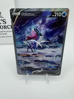 Suicune v Crown Zenith Galarian Gallery Holo Ultra Rare Card GG38 GG70 - Image 2