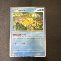 Pokemon Psyduck MEP 007 Cosmo Holo Ability Basic 70HP 20 Duck TCG Card - Image 1
