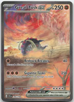 Great Tusk ex 246/198 SV01: Scarlet & Violet Base Set Pokemon Card NM - Image 1