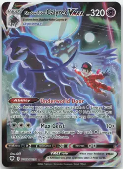 Shadow Rider Calyrex VMAX TG18/TG30 SWSH10: Astral Radiance Pokemon Card NM - Image 1