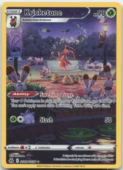 Kricketune GG02/GG70 Crown Zenith: Galarian Gallery Pokemon Card NM - Image 1