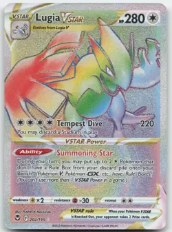 Lugia VSTAR 202/195 SWSH12: Silver Tempest Pokemon Card NM - Image 1