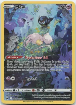 Mew GG10/GG70 Crown Zenith: Galarian Gallery Pokemon Card NM - Image 1