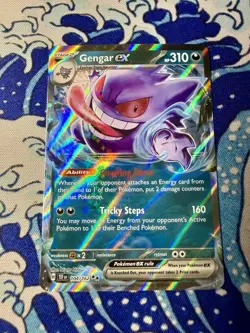 Gengar ex 104/162 SV05: Temporal Forces Holo Pack Fresh NM 2024 Pokemon Card ✨😈 - Image 1