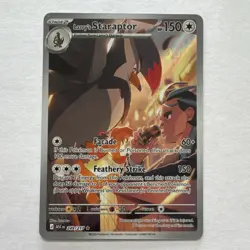 Pokemon Larry's Staraptor Rare Holo Card 249/217 ASC EN 2026 Stage 2 - Image 1