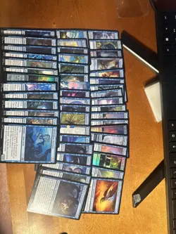 50 Blue MTG Cards – No Duplicates – Commander / Casual Bulk Lot – No Lands - Image 1