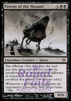 Patron of the Nezumi 1x FOIL BOK MTG Betrayers Kamigawa Rare MINT black - Image 1