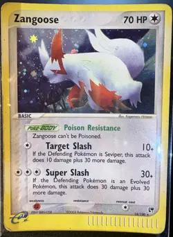 Pokemon TCG English Zangoose Holo Ereader Rare Sandstorm Card 14/100 Hp-DMG - Image 4