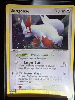 Pokemon TCG English Zangoose Holo Ereader Rare Sandstorm Card 14/100 Hp-DMG - Image 5
