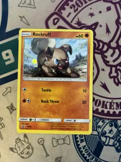 Rockruff SM06 Sun & Moon Black Star Promo Holo Pokemon Card - Image 3