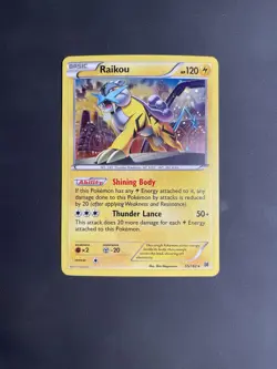 Raikou 55/162 XY Breakthrough Cosmos Holofoil Rare Holo Pokemon Card NM - Image 1